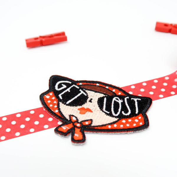 Get Lost patch • Get Lost Iron on patch • Sunglasses patch - Hofficraft