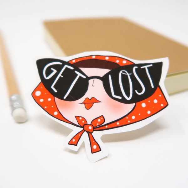 Get Lost sticker laptop sticker - Hofficraft