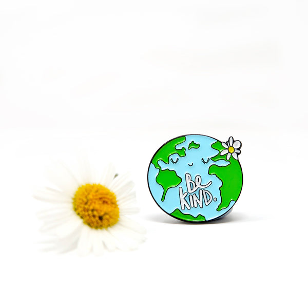Be kind, World enamel pin badge - Hofficraft