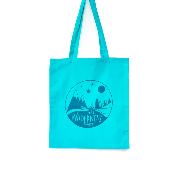 The wilderness tote bag • Mountain bag • Adventure canvas bag - Hofficraft