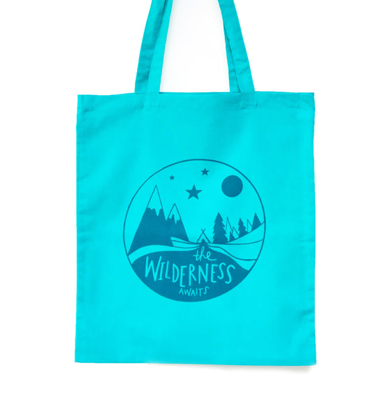 The wilderness tote bag • Mountain bag • Adventure canvas bag - Hofficraft