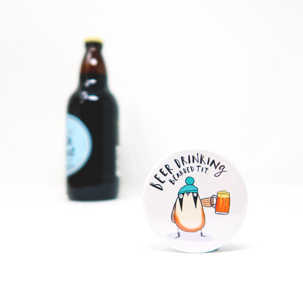 Bird bottle opener • Garden bird bottle opener • Bearded tit - Hofficraft