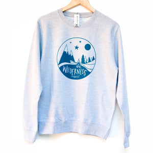 Wilderness Sweatshirt • Mountain sweater • Adventure Sweatshirt • Screen printed jumper - Hofficraft