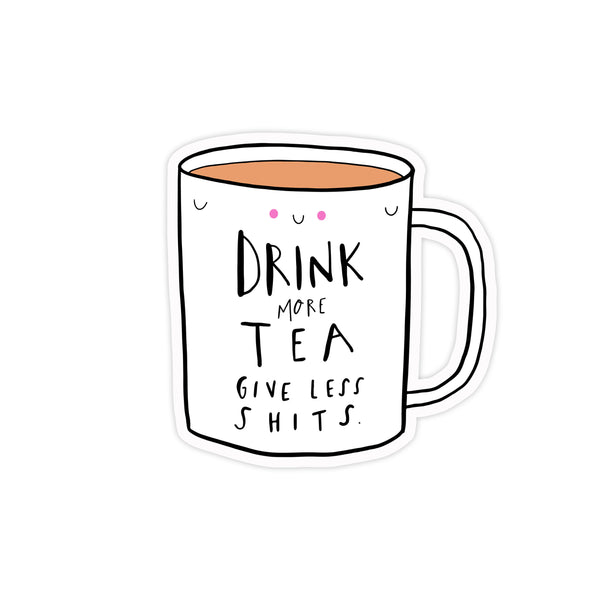 Drink more tea sticker - Hofficraft