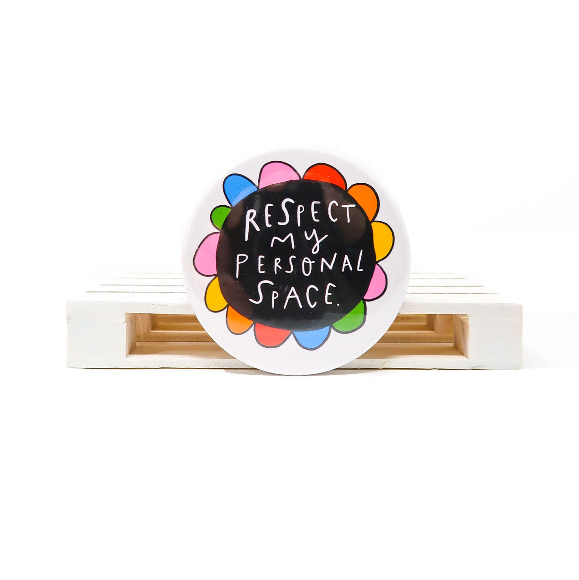 Personal space pin • social distance pin • Respect badge - Hofficraft