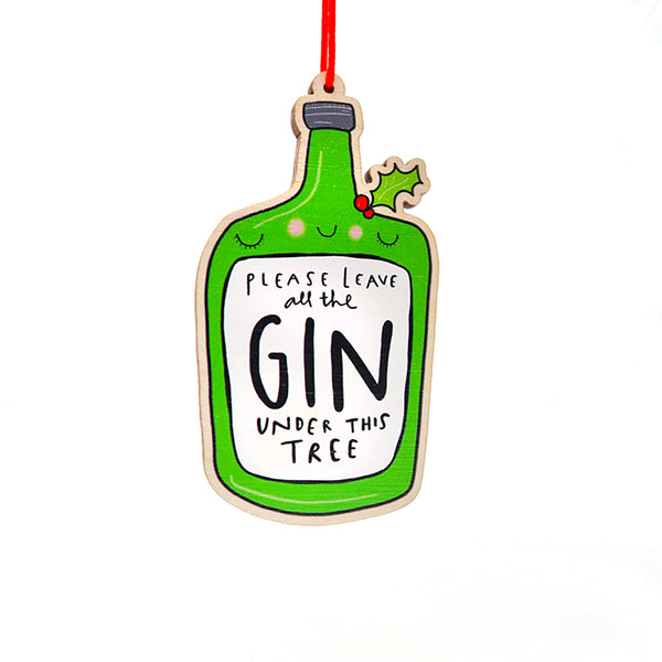 Gin Christmas decoration