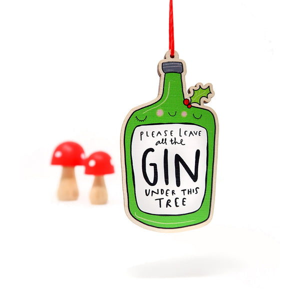 Gin Christmas decoration