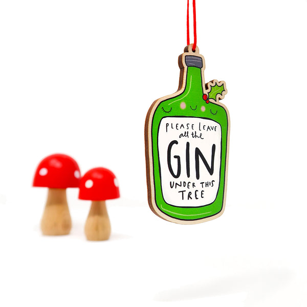 Gin Christmas decoration