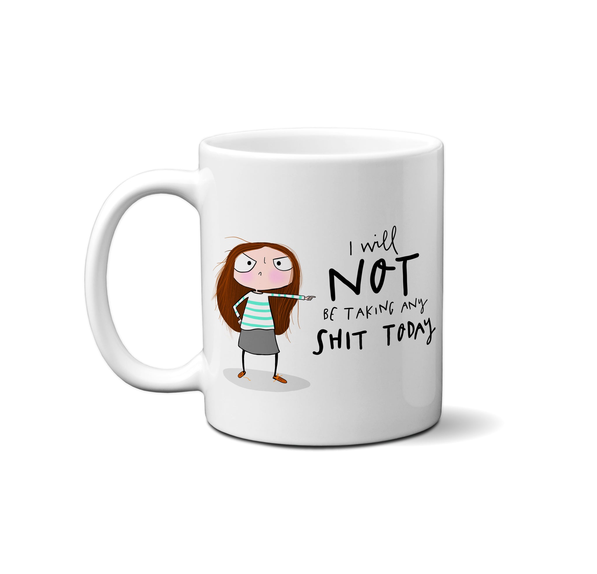 No shit today mug