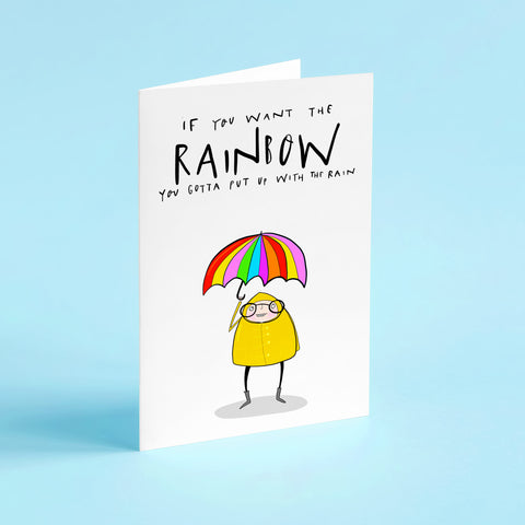 Rainbow card,Dolly Parton quote card, Positive quote card