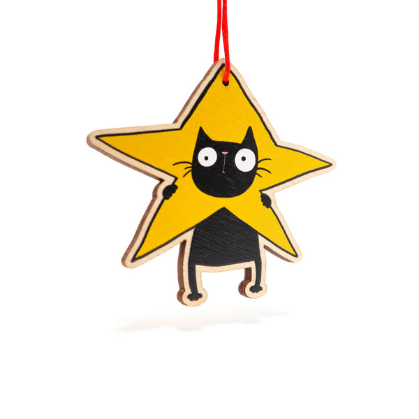 Star cat Christmas decoration